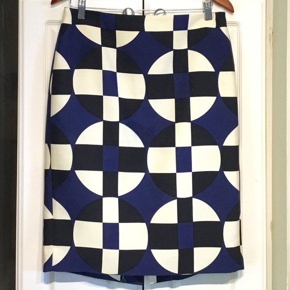 J. Crew Dresses & Skirts - J Crew No. 2 Pencil Skirt Geometric Print